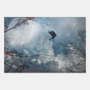 Feuille De Papier Cadeau Ciel céleste