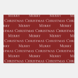 Feuille De Papier Cadeau Citation Green Red Joyeux Noël