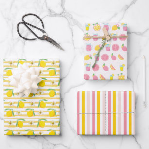 Feuille De Papier Cadeau Citrons de citrons rose Amalfi Italie