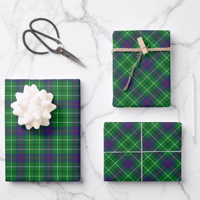 Feuille De Papier Cadeau Clan Duncan Tartan (Recto)
