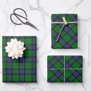 Feuille De Papier Cadeau Clan Sinclair Chasse Tartan