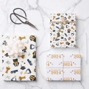 Feuille De Papier Cadeau Classe de fin d'études personnalisée
