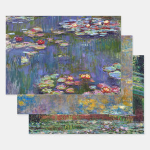 Feuille De Papier Cadeau Claude Monet, Eau Lily Pond