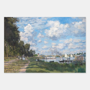 Feuille De Papier Cadeau Claude Monet - Le Bassin d'Argenteuil