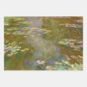 Feuille De Papier Cadeau Claude Monet - Water Lily Pond 1917