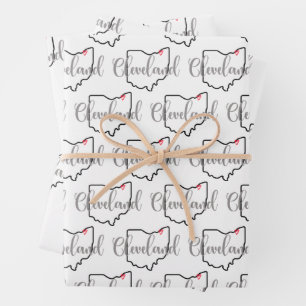 Feuille De Papier Cadeau Cleveland Ohio