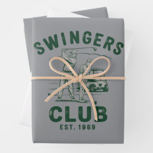 Feuille De Papier Cadeau Club de Swingueurs Drôle Sarcastique Golf Golfeur