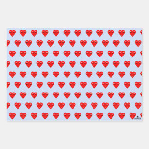 Feuille De Papier Cadeau Coeur d'amour