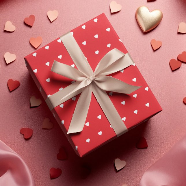Feuille De Papier Cadeau Coeurs de Saint-Valentin (Créateur téléchargé)