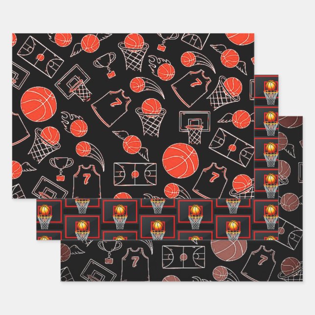 Feuille De Papier Cadeau Collection de basket-ball Slam Dunk (Lot)