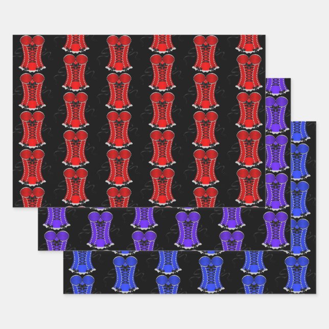 Feuille De Papier Cadeau Collection Flirty Corset (Lot)