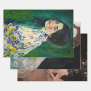 Feuille De Papier Cadeau Collection Gustav Klimt, Découpage