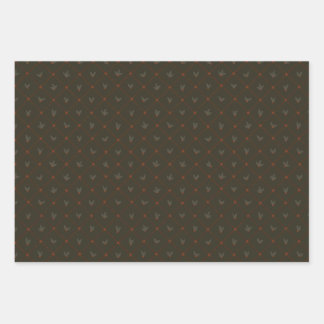 Feuille De Papier Cadeau Collection Noël | Holly, Floral, Rayures