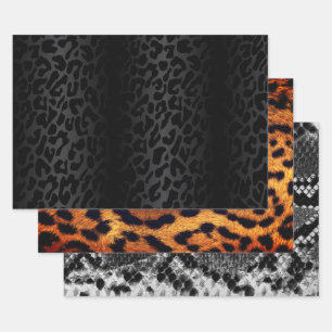 Feuille De Papier Cadeau Collection Poster de animal chic