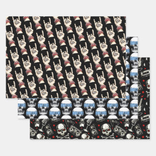 Feuille De Papier Cadeau Collection Rock On