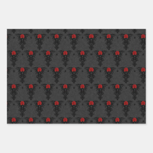 Feuille De Papier Cadeau Collection Romance gothique