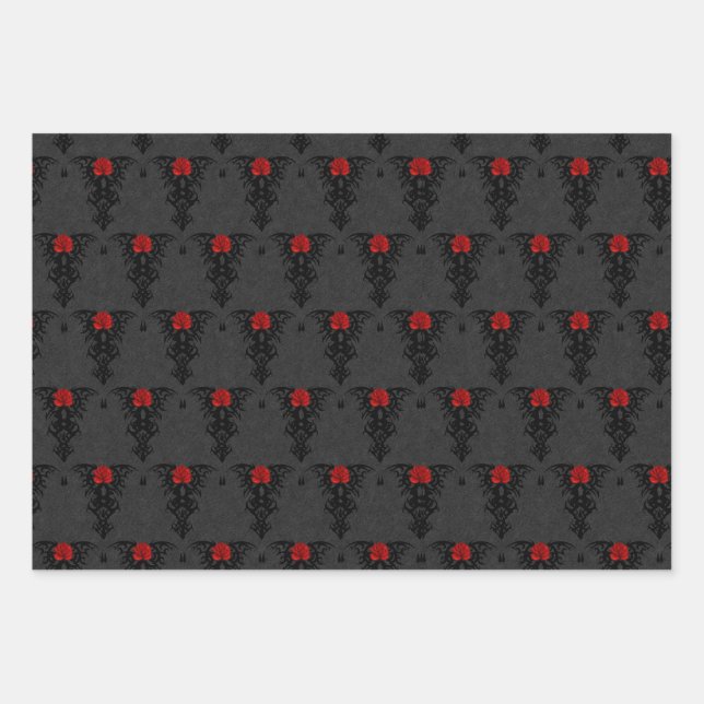 Feuille De Papier Cadeau Collection Romance gothique (Devant)