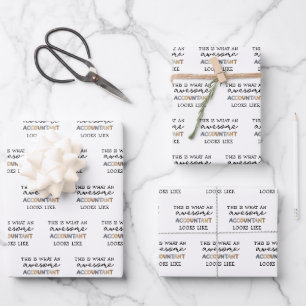 Feuille De Papier Cadeau Comptable Funny Awesome Comptable CPA Don