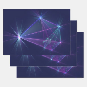 Feuille De Papier Cadeau Constellation, Art fractal abstrait de fantaisie