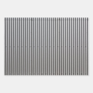Feuille De Papier Cadeau Corrugated Metal Background