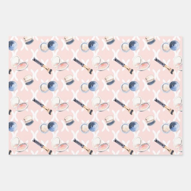 Feuille De Papier Cadeau Cosmétique et parfum  (Devant)