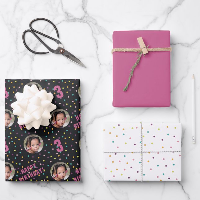 Feuille De Papier Cadeau Couleur agréable (Recto)