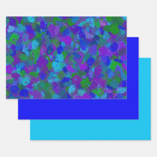 Feuille De Papier Cadeau Couleur du peacock