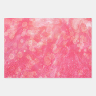 Feuille De Papier Cadeau Couleur rose Abstraite moderne