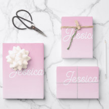 Couleur rose clair ombrée (modifiable) et votre te