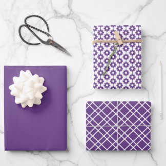 Feuille De Papier Cadeau Couleur solide Améthyste violet