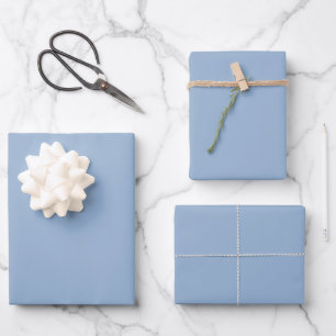 Feuille De Papier Cadeau Couleur solide bleu poudré clair