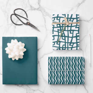 Feuille De Papier Cadeau Couleur solide Oceanic Turquoise