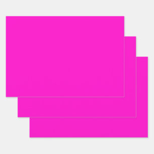 Feuille De Papier Cadeau Couleur solide rose chaud