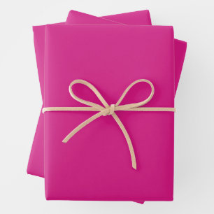 Feuille De Papier Cadeau Couleur solide rose vif