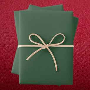 Feuille De Papier Cadeau Couleur solide vert émeraude foncé