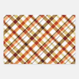 Feuille De Papier Cadeau Couleurs d'automne prédéfinies