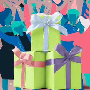 Feuille De Papier Cadeau Couleurs tendance - Vert ressort - Solide