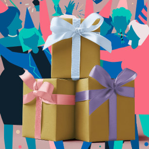 Feuille De Papier Cadeau Couleurs Tendances - Couleur Olive Soleil - Solide