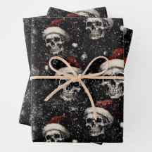 Crânes de Noël gothiques éffrayants