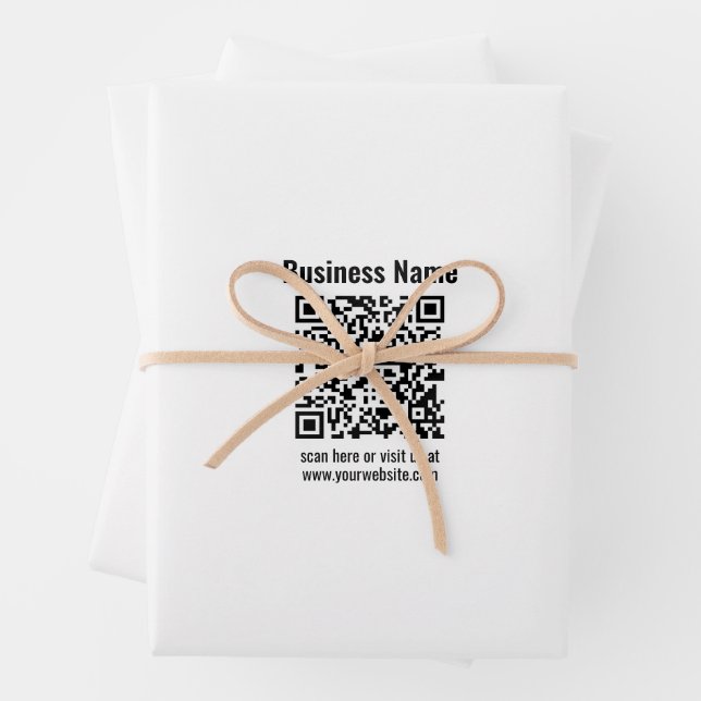 Feuille De Papier Cadeau Create Your Own QR Code | Transperant (En situation)