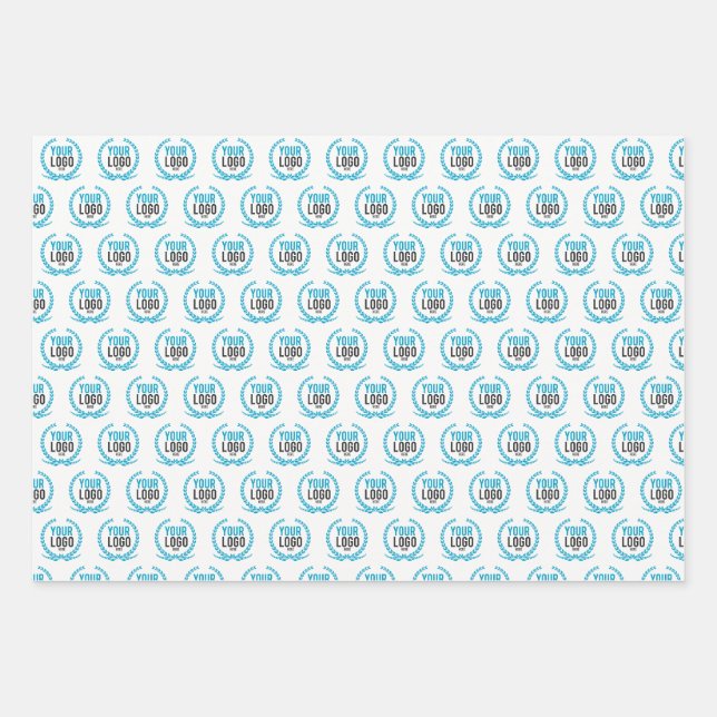 Feuille De Papier Cadeau Créer un logo personnalisé | (Devant)