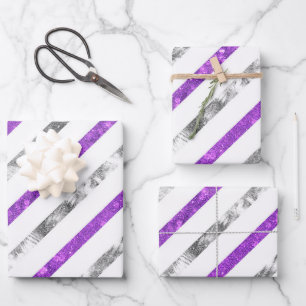 Feuille De Papier Cadeau Créez vos propres rayures texturées