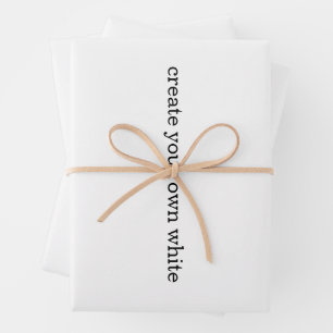 Feuille De Papier Cadeau créez votre propre blanc