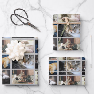 Feuille De Papier Cadeau Créez votre propre bordure en gris de collection d