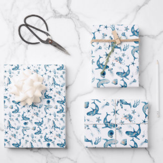 Feuille De Papier Cadeau Criaturas del mar