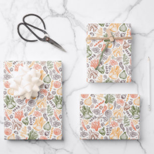 Feuille De Papier Cadeau Cuisine Garden Motif végétal