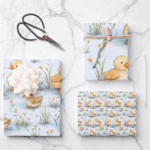 Feuille De Papier Cadeau Cute Little Motif