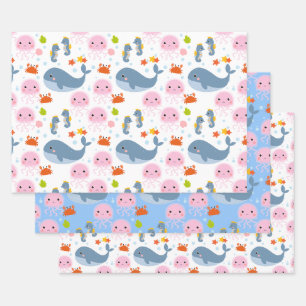 Feuille De Papier Cadeau Cute Sea-life Collection 6 Artisanat