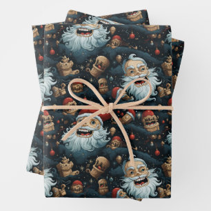 Feuille De Papier Cadeau Dali-Père Noël