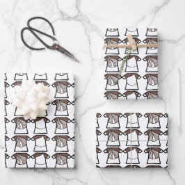 Feuille De Papier Cadeau Danseur d'étincelle blanche